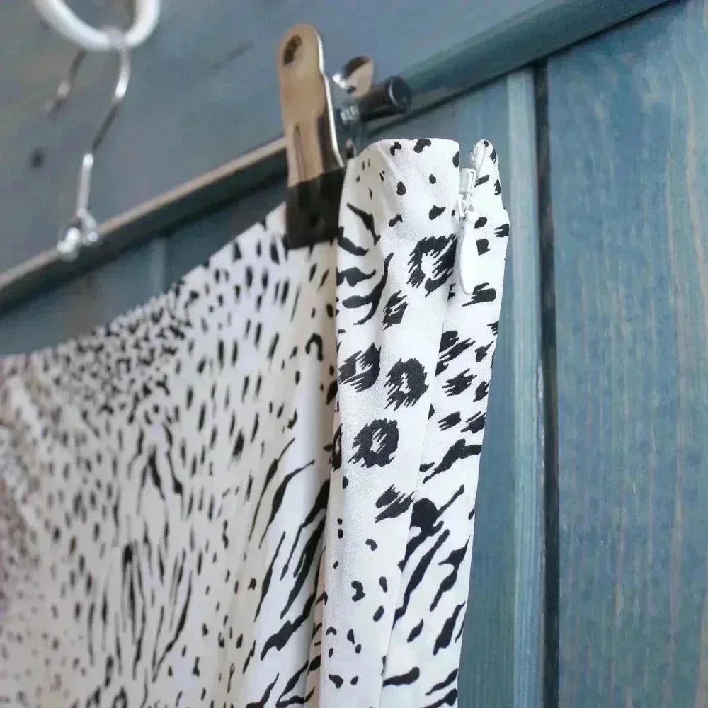 Joie Animal Print Black and White Brystal Bias Cut Small Size 4 - Picture 7 of 8